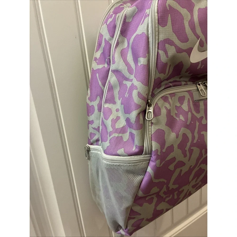Nike Backpack Lavender Gray Camo Large
